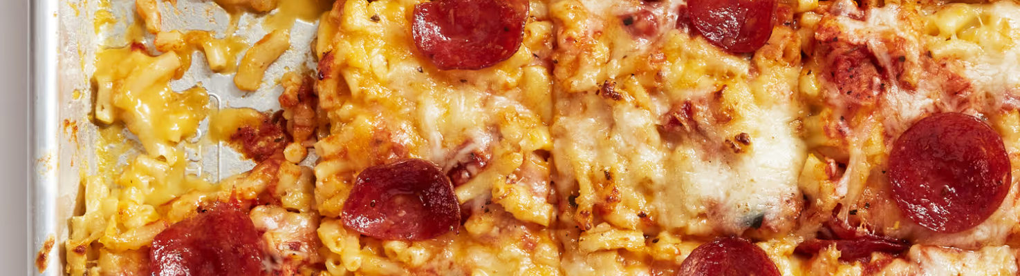 Sheet-Pan Mac & Cheese Pizza